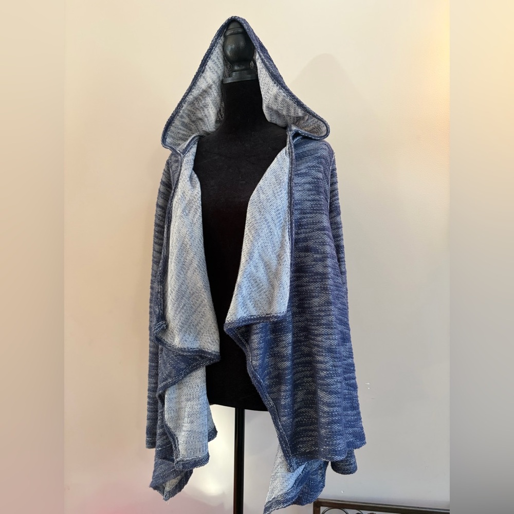 Hollister Hooded Long Sleeve Open Front Knit Cardigan Sweater Top Outerwear